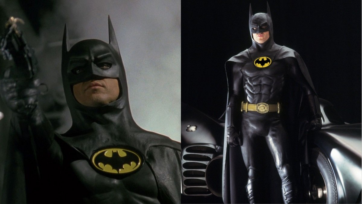 Michael Keaton, in the original 1989 Tim Burton Batman film. 
