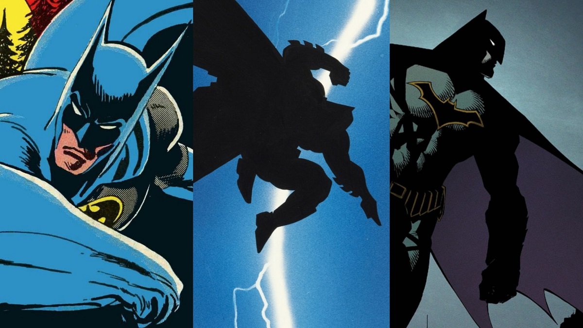 Batman, as drawn by Neal Adams, Frank Miller, and Greg Capullo for the Best Batman comic runs article