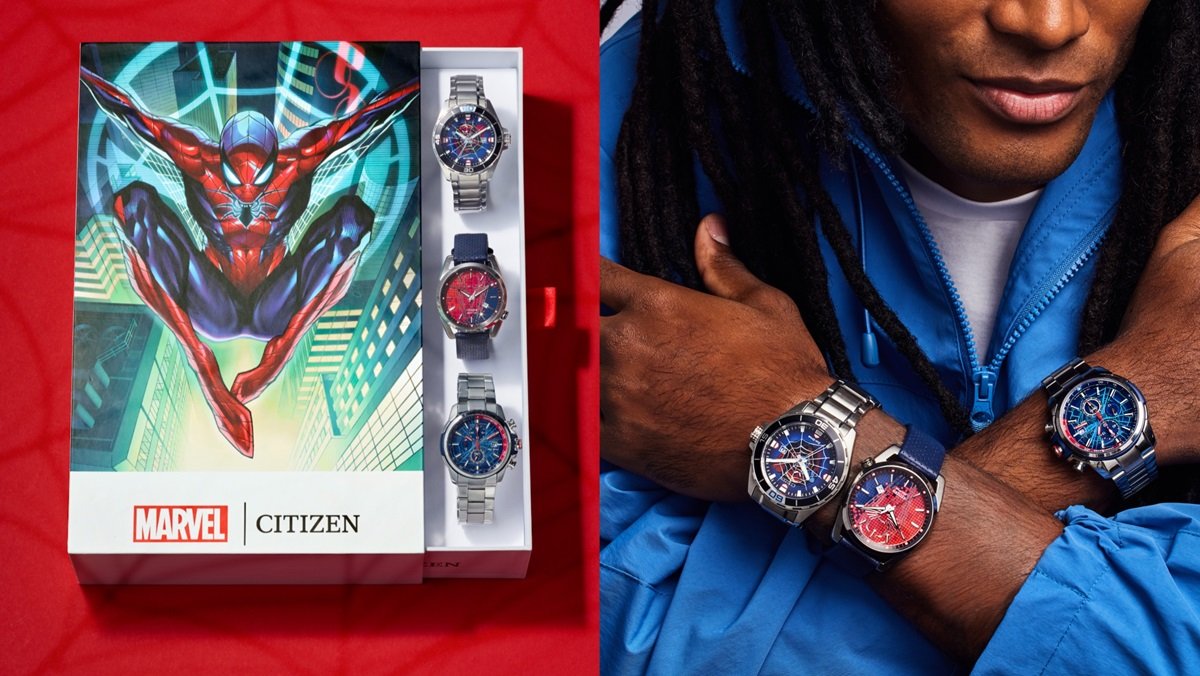 Citizen Watches limited edition Spider-Man 3 pack gift set.