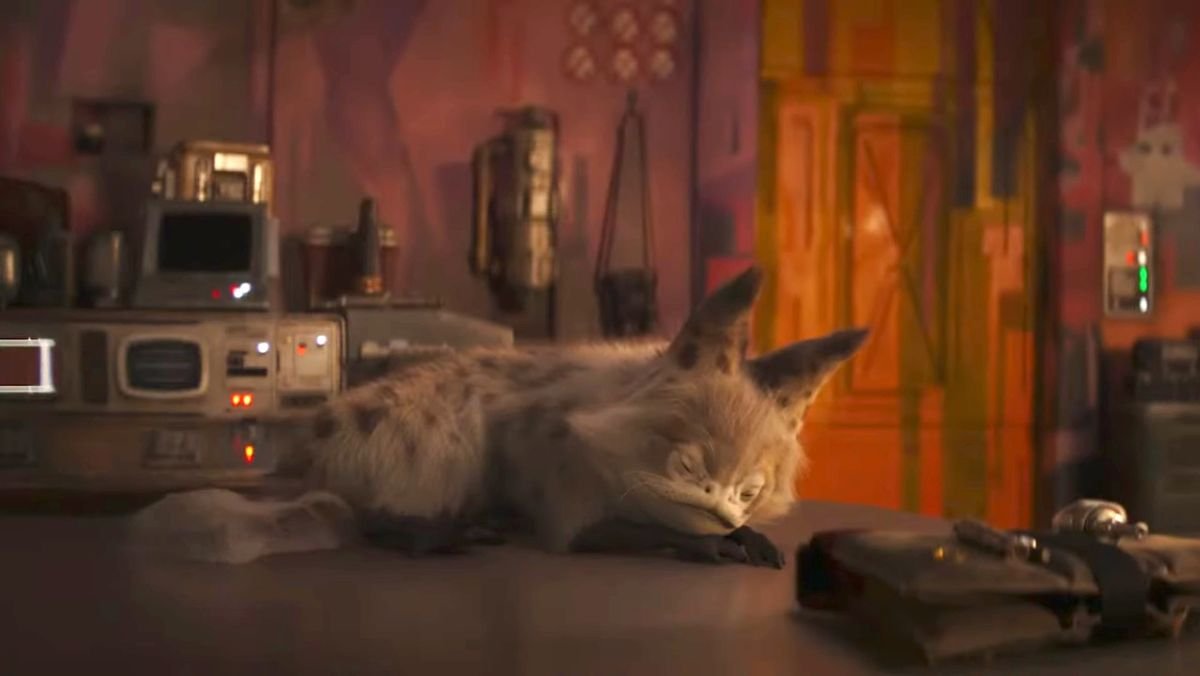 Murley Sabine Wren's Loth-cat on the Ahsoka Star Wars Series sleeping