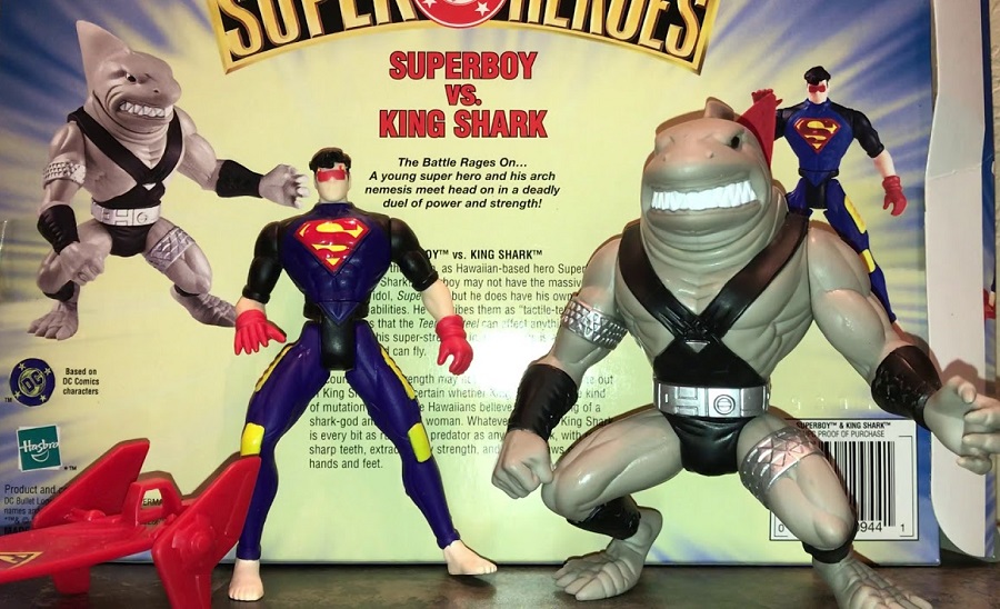 The Superboy and King Shark action figure two pack from back in the '90s.