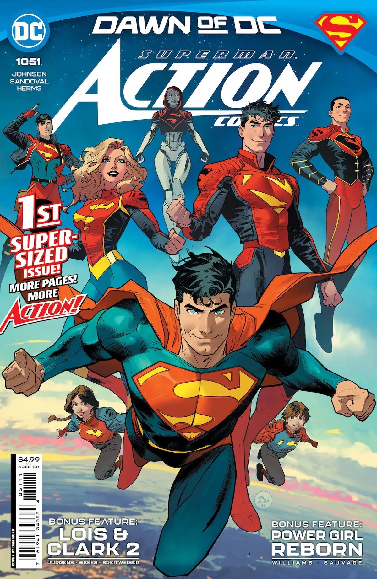 Action Comics #1051 cover shows Superman and the Super-Fam.