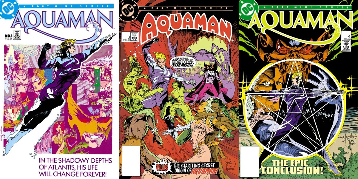 Cover art for the 1986 Aquaman mini-series from artist Craig Hamilton