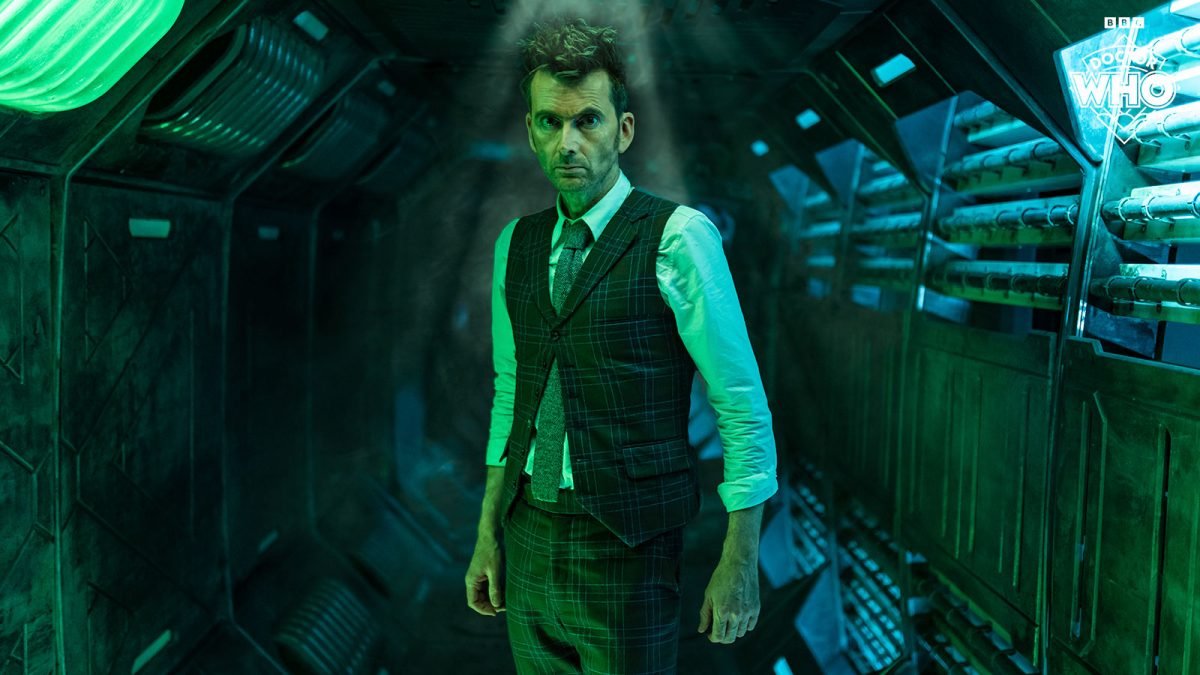 fourteenth doctor stands on a spaceship in wild blue yonder episode
