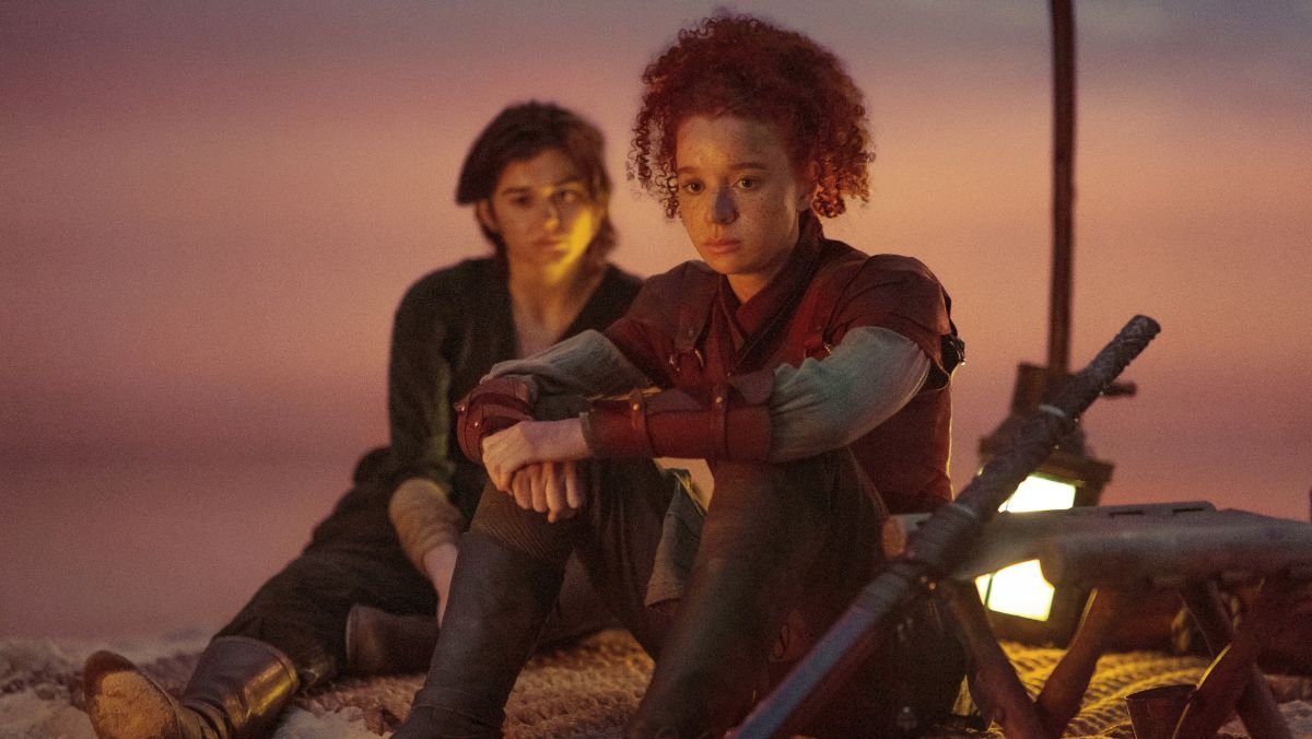 kit and jade from willow tv show sit together in promotional photo