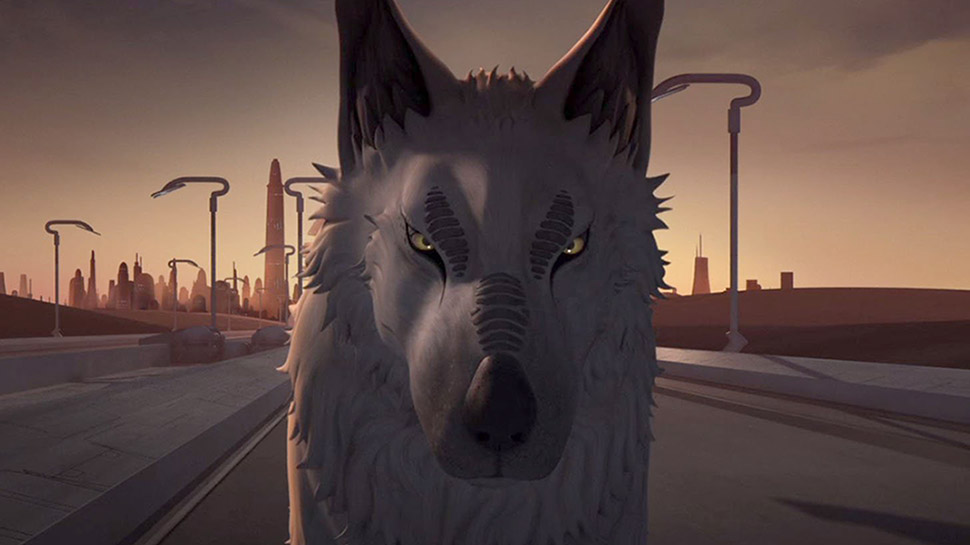A loth-wolf looks stern on Star Wars Rebels
