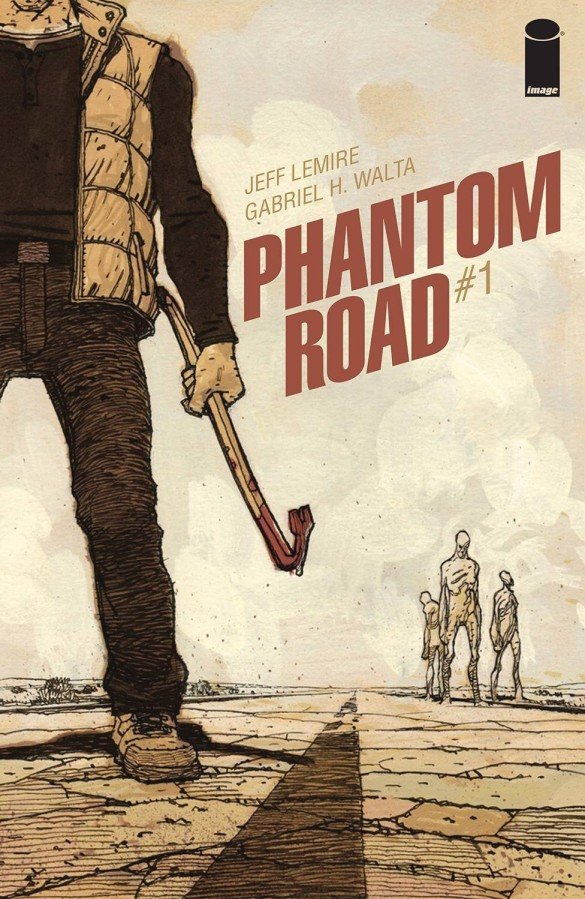 A man holds a crowbar as a weapon on the cover of the first issue of Phantom Road.