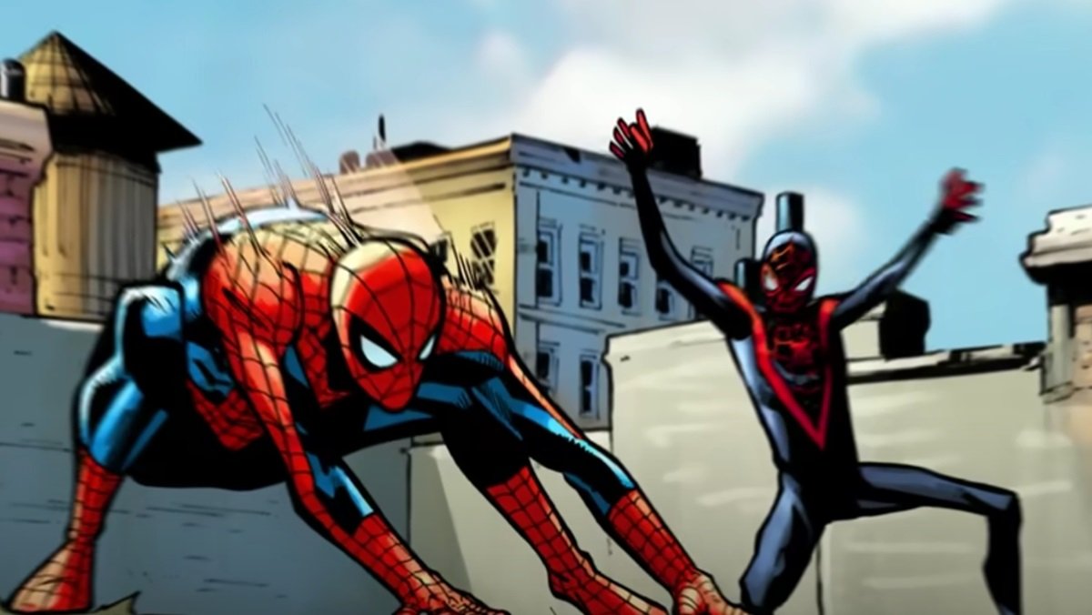 Humberto Ramos draws Peter Parker and Miles Morales in Specuacular Spider-Men #1