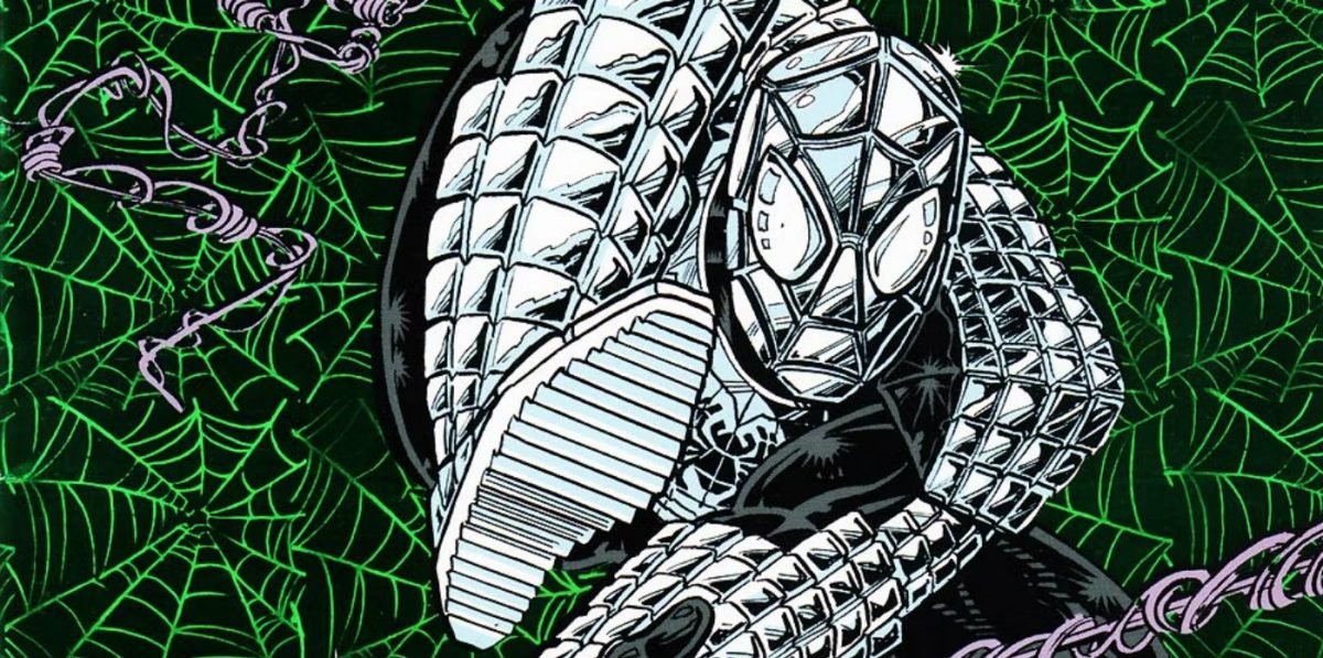 Spider-Man 1990s armor. This is new Spider-Man Variant as seen in Across the Spider-Verse trailer.