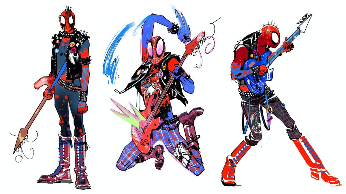 Spider-Punk, a new Spider-Man Variant as seen in Across the Spider-Verse trailer.
