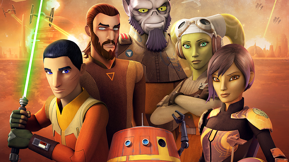 The main characters on Star Wars Rebels