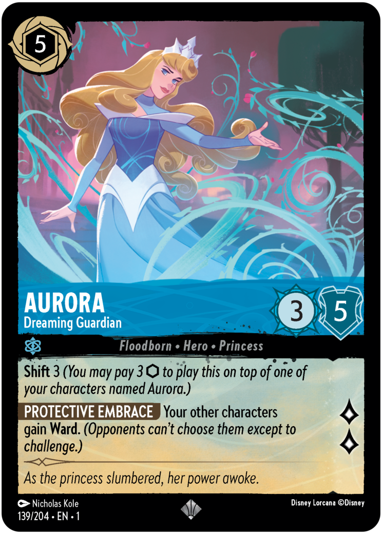 Princess Aurora Lorcana Card