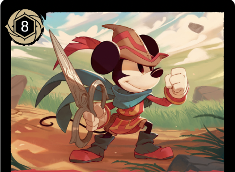 Art for the Disney Lorcana card Mickey Mouse