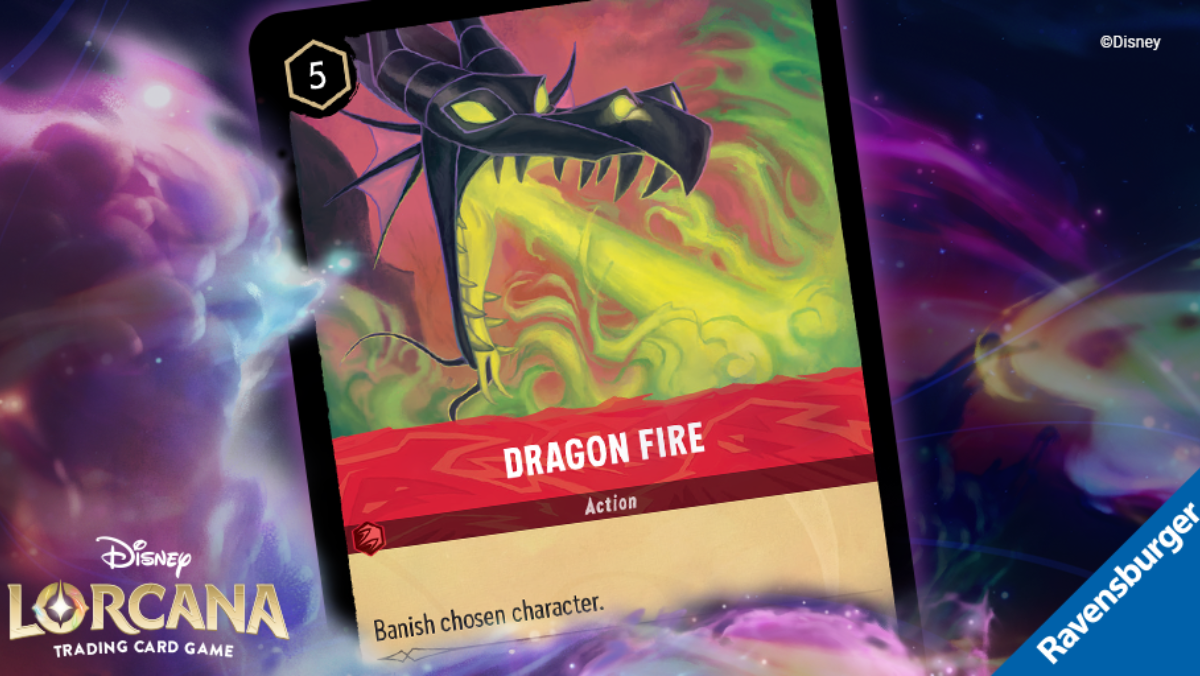 New Disney Lorcana Action Card reveals Maleficent's Dragon Fire